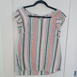 Emery Rose triped Multicolor Women's Blouse Size XL